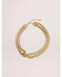 Golden Goose - Antique-Colored Braided Chain Necklace With Star-Shaped Clasp - Lyst