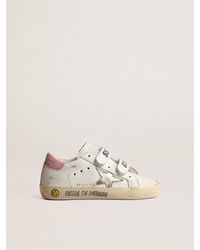 Golden Goose - Old School Young With Metallic Leather Star And Heel Tab - Lyst