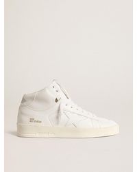 Golden Goose - Mid-Stardan Donna Bio-Based Con Stella E Talloncino Bianchi, Donna, Taglia - Lyst