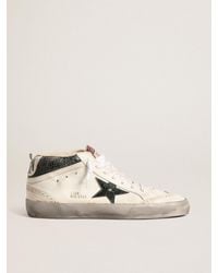 Golden Goose - Mid Star With Metallic Leather Star And Flash - Lyst