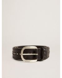 Golden Goose - Leather Belt With Studs - Lyst