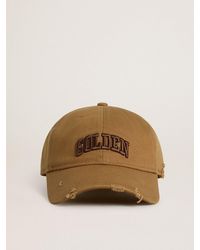 Golden Goose - Casquette De Baseball En Coton À L'Effet Usé, Homme, Taille - Lyst