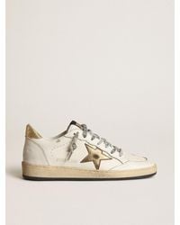 Golden Goose - Ball Star Donna Con Stella E Talloncino Dorati, Donna, Taglia - Lyst
