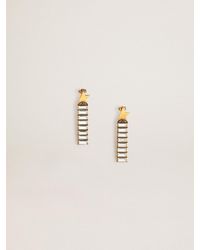 Golden Goose - Drop Earrings With Antique Star And Baguette-Shaped Crystals - Lyst