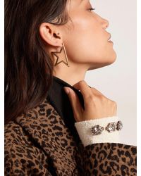 Golden Goose White Déco Jewelmates Collection Cuff Bracelet With Baguette-shaped Crystals - Multicolour