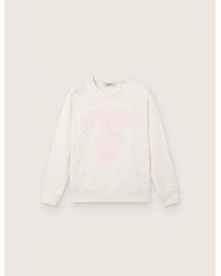 Golden Goose - Journey Cotton Crew-Neck Sweatshirt For Girls With Mascot Print And Crystal Appliqués - Lyst