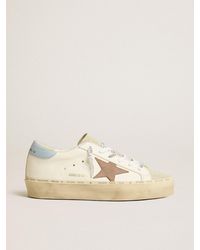 Golden Goose - Hi Star Ltd With Suede Star And Light Leather Heel Tab - Lyst