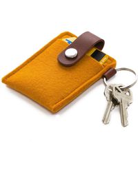 Graf & Lantz Merino Wool Felt Key Card Case - Multicolor
