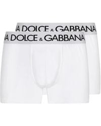 Dolce & Gabbana - Logo-print Cotton Boxers (set Of Two) - Lyst