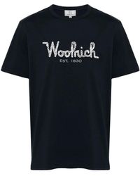Woolrich - T-shirt Con Logo - Lyst