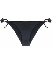 DSquared² Icon-print Side-tie Bikini Bottoms - Black