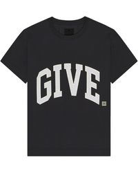 Givenchy - T-shirt College Dalla Vestibilità Boxy In Cotone - Lyst