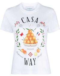 Casablancabrand - Casa Way Organic Cotton T-Shirt - Lyst