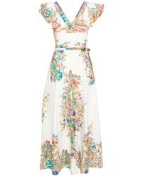 Etro - Long Floral Dress - Lyst