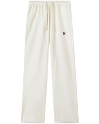 Palm Angels - Drawstring Cotton Trousers - Lyst