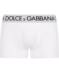 Dolce & Gabbana Logo-waistband Stretch Briefs - White