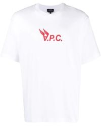 A.P.C. - T-shirt Hermance con stampa - Lyst