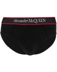 Slip McQueen Graffiti NeriAlexander McQueen in Cotone da Uomo colore Nero Uomo Abbigliamento da Intimo da Mutande boxer 