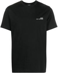A.P.C. - T-shirts And Polos Black - Lyst
