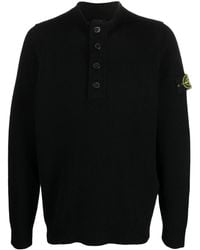 Stone Island - Sweaters Black - Lyst