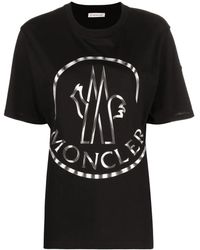 Moncler - Logo-print Short-sleeve T-shirt - Lyst