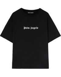 Palm Angels - Logo-print Cotton T-shirt - Lyst