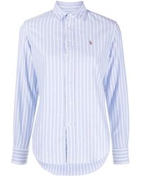 Polo Ralph Lauren - Camicia In Oxford Con Logo Ricamato - Lyst