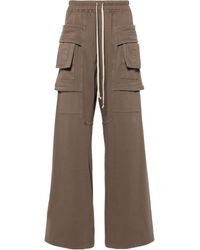 Rick Owens - Ribbed-panels Drawstring Track Pants - Lyst