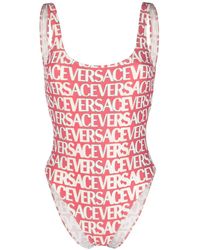Versace - Costume intero con stampa - Lyst