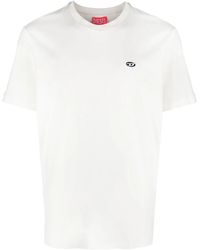 DIESEL - T-Shirt With Embroidery - Lyst
