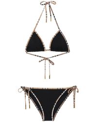 Burberry - Set bikini a triangolo - Lyst
