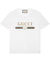 Gucci White Classic Logo T-shirt