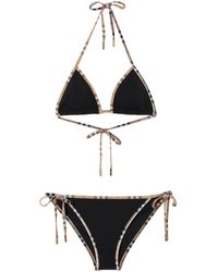 Burberry - Triangle Bikini Set - Lyst