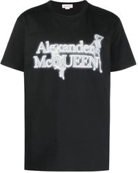 Alexander McQueen - Logo T Shirt Cotton, Printed. - Lyst