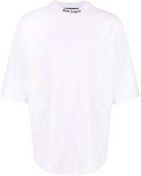 Palm Angels Logo-print Short-sleeve T-shirt - White