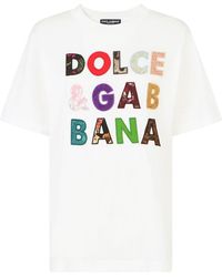 T-shirt Dolce & Gabbana da donna - Fino al 50% di sconto su Lyst.it