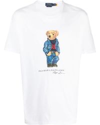 Polo Ralph Lauren - Logo-print Cotton-jersey T-shirt - Lyst