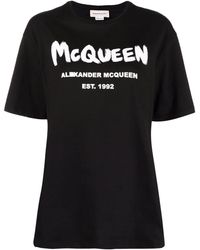 Alexander McQueen - Alexander Mc Queen Logo-print Cotton T-shirt - Lyst
