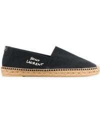 Saint Laurent - Flat Shoes Black - Lyst
