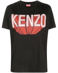 KENZO - T-shirt con logo - Lyst