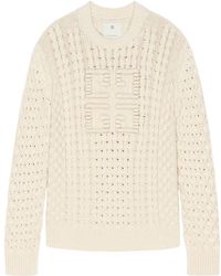 Givenchy - Pullover 4g in maglia intrecciata - Lyst