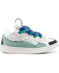 Lanvin Sneakers Curb con design color-block - Blu