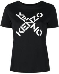 KENZO T-shirt sportiva Big X nera - Nero