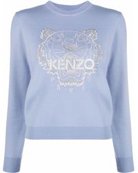 KENZO Jumpers Clear Blue