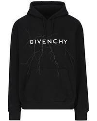 Givenchy - Felpa Con Motivo Riflettente - Lyst