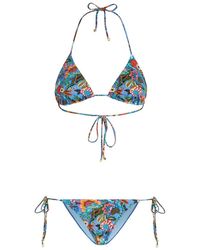 Etro - Bouquet-print Bikini Set - Lyst