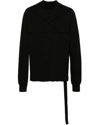 Rick Owens - Panelled Organic-cotton Sweatshirt - Lyst