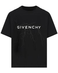 Givenchy - T-shirt Con Motivo Riflettente - Lyst