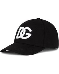 Dolce & Gabbana Cappello da baseball con ricamo dg - Nero
