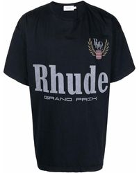 Rhude T-shirt grand prix - Nero